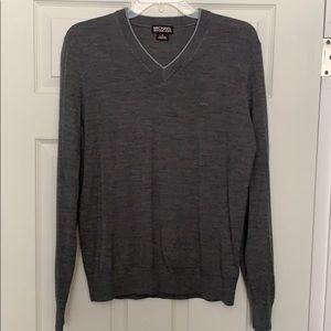 Michael Kors grey V-neck sweater